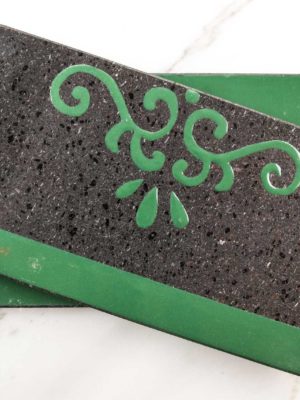 Set vassoio Sicily verde per due 01