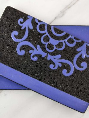 Set vassoio Sicily Blu Klein per due 02