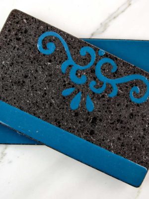 Set vassoio Sicily Blu Ottanio per due 01