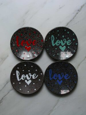Piattini Love - set per 4